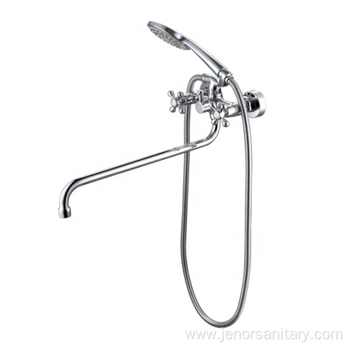 Anti-Rush Double Handle Bath Shower Faucet